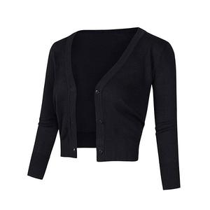 Женский укороченный кардиган на пуговицах Seoria, Black