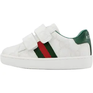 GUCCI ACE Low top детские скейтбординг кроссовки White Infant And Toddler