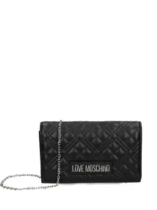 Стеганая сумка-клатч на цепочке Love Moschino, черный