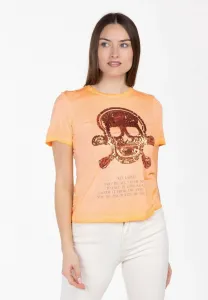 Футболка с круглым принтом в виде кости Key Largo, Orange