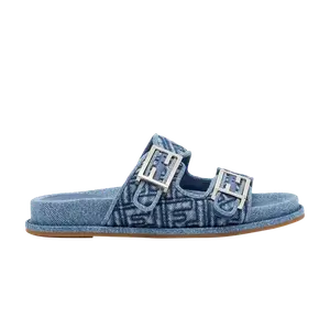 Кроссовки Fendi Wmns Feel Slide, цвет FF Baguette - Blue Denim