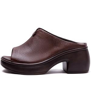 Слипоны женские Coffee/Black Jay