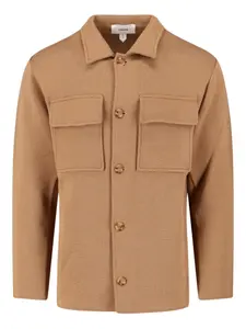 Пиджак из шерсти на пуговицах Lardini, коричневый