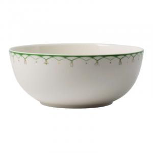 Миска Villeroy & Boch Colourful Spring, 23,4 см, 1,7 л, белый/зеленый
