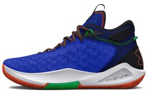 Баскетбольные кроссовки Havoc 5 унисекс средней высоты сине-черные Under Armour