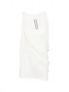 Драпированная майка без рукавов Rick Owens, белый