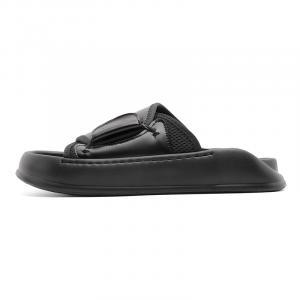 MOMGOG Тихие антискользящие тапочки для мужчин черные, цвет Black