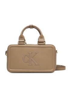 Сумка Calvin Klein Bold Ck Elongated Mini Tote LV04F3411G Beige