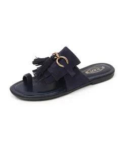 Сандалии Frangia, изготовленные в Италии. Tod'S, синий