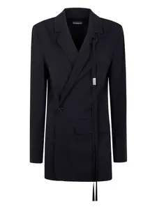 Пиджак с завязками-накидками Ann Demeulemeester, черный