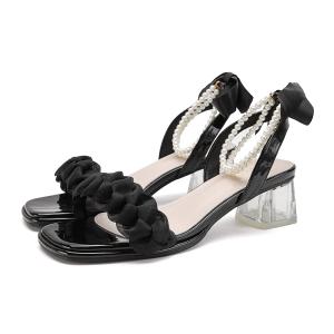 FOXER Женские сандалии на одной застежке черные, цвет Black