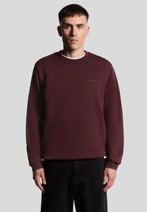Толстовка Lyle & Scott LOGO BRUSHBACK CREW NECK , Port/Bordeaux