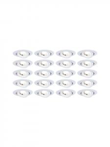 Встраиваемые светодиодные светильники, 20 штук, поворотные Paulmann