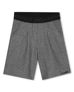 Детские шорты однотонные в разноцветном исполнении Karl Lagerfeld Kids