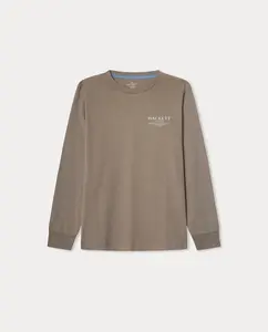 Детская футболка с длинным рукавом Hackett, коричневый
