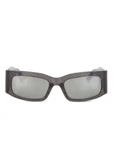 Солнцезащитные очки в прямоугольной оправе BALENCIAGA, коричневый