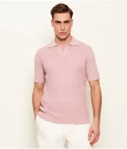 Поло Альф regular fit Oscar Jacobson, розовый