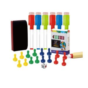 Большая Учебная Магнитная Доска, Двухсторонний Стол, Ручки, Мел Inna marka