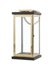 Beliani Фонарь BORNEO из латуни/коричневого цвета - (Ш) 19 x (В) 41 x (Д) 19 см