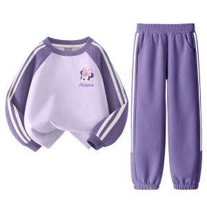 Повседневная спортивная одежда для детей 3-7 лет Disney, фиолетовый