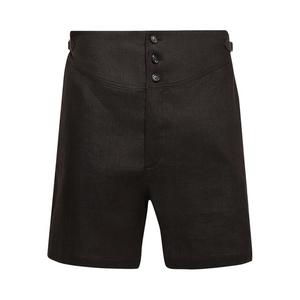 Шорты Bode Linen Shorts 'Brown/Black', коричневый