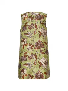 Мини-платье с цветочным принтом Alemais, зеленый
