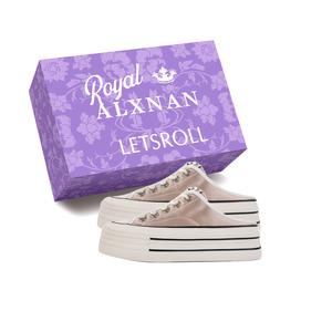 Alxnan Скользоустойчивые закрытые тапочки женские в коробке - розовые с коробкой, цвет Pink+Box