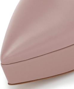 Женские стильные ботильоны YDN с высокими каблуками-стилетами, платформой, заостренным закрытым носком, из разноцветной кожи макаруне, с боковой молнией, для женщин, для выпускных, вечеринок, осенне-зимней обуви для платья, Pink