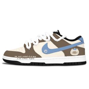 Nike Данк Блэк Уайт, Мяу Фан Браун Блю устойчивые к истиранию нескользящие низкие скейтбордские кроссовки унисекс - коричневый, цвет Brown