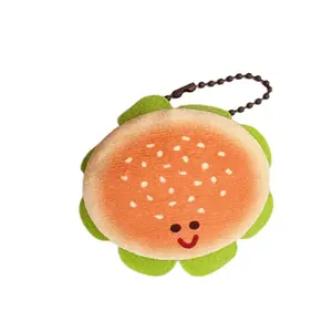 Милый плюшевый кулон с мультяшными персонажами Apple Bear Puppy And Bunny Collection высотой 12 см Jinnew, Hamburger Doll Pendant
