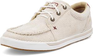 Ботинки Twisted X Men's Work Chukka Driving Moc, с мягким и стальным носком, белый