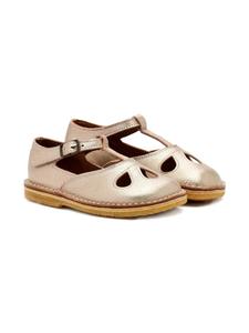 Сандалии Lucy из металлизированной кожи с Т-образным ремешком Pèpè, золотой