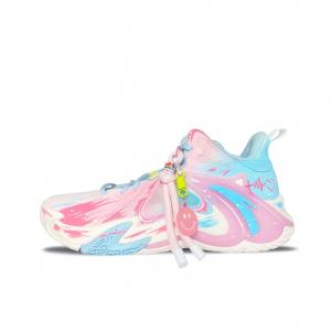 ANTA Эйрспейс 4 баскетбольные кроссовки мужские низкие синие, розовые - розово-синие, цвет Pink Blue
