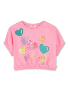 Billieblush футболка с пайетками, розовый