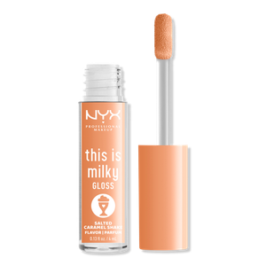 Это веганский блеск для губ Milky Gloss Milkshakes. NYX Professional Makeup, Salted Caramel Shake (caramel)
