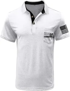 Мужская поло с тремя пуговицами и цветными блоками Banmave