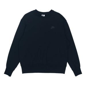Толстовка Nike Sportswear Casual Sports Crew-neck 'All Black', черный
