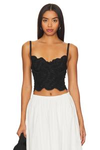 Топ For Love & Lemons Natalia Corset, черный