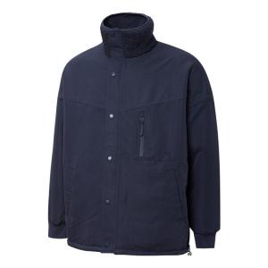 Куртка mmq lamb's wool reversible stand collar jacket couple style blue Puma, синий