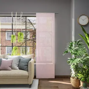 Раздвижная панельная штора Libre Eco из переработанного полиэстера, однотонная сиреневая, 245x60 см Neutex