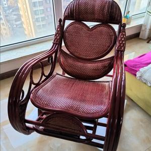 Yu Senyi Ротанговое кресло для отдыха, кофейного цвета, в форме сердца, deluxe coffee-colored heart