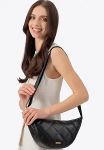 Сумка через плечо с геометрической строчкой Wittchen, Black