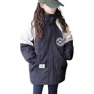 Детская одежда для улицы, возраст 3-7 лет PROTECTCAMEL, черный coat+экрю lining