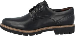 Мужские кроссовки Clarks Derby на шнуровке, черный/черный