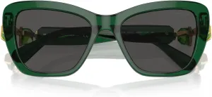 Женские солнцезащитные очки Swarovski Sk6018 Butterfly, Transparent Dark Green/Dark Grey