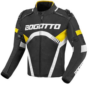 Водонепроницаемая текстильная мотоциклетная куртка Bogotto boomerang, Black/Yellow