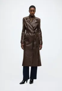 Тренч из веганской кожи Bardot, Dark Choco