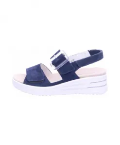 Удобные синие сандалии на танкетке Waldlã¤Ufer, синий