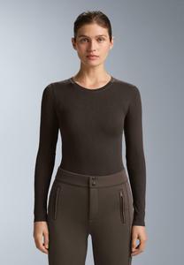 Топ OYSHO THERMAL SEAMLESS BASE LAYER T-SHIRT, Mottled Light Brown