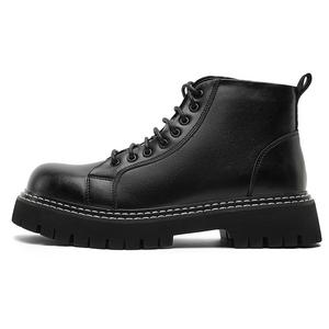 ZHENRAN Короткие ботинки Martin мужские черные с флисовой подкладкой, цвет Fleece-Lined